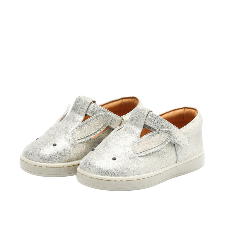 Esterre Shoes | Bunny | Silver Metallic Leather