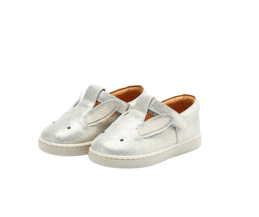 Esterre Shoes | Bunny | Silver Metallic Leather