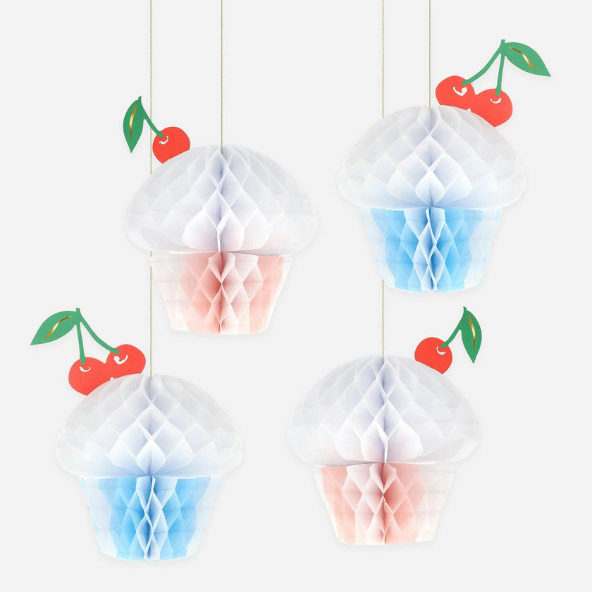 Honeycomb Cupcake Decorations