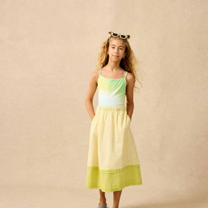 Crossback Swimsuit in Rainbow Sherbet