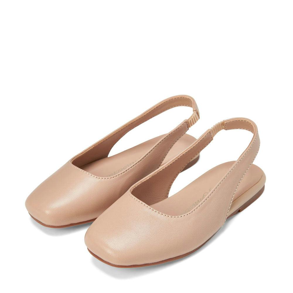Ester Square Cap Toes Sling Back Sandals