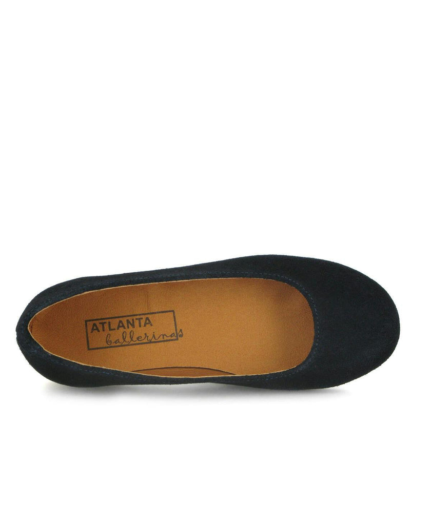 Suede Ballerinas, Dark Blue