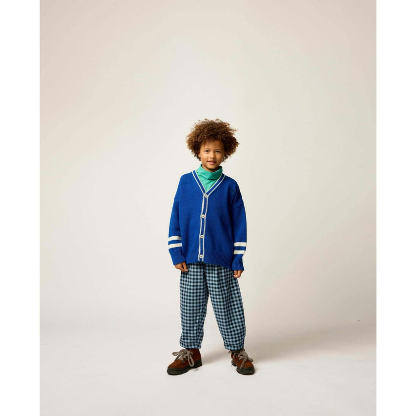 Wool Classroom Cardigan in Cobalt Blue