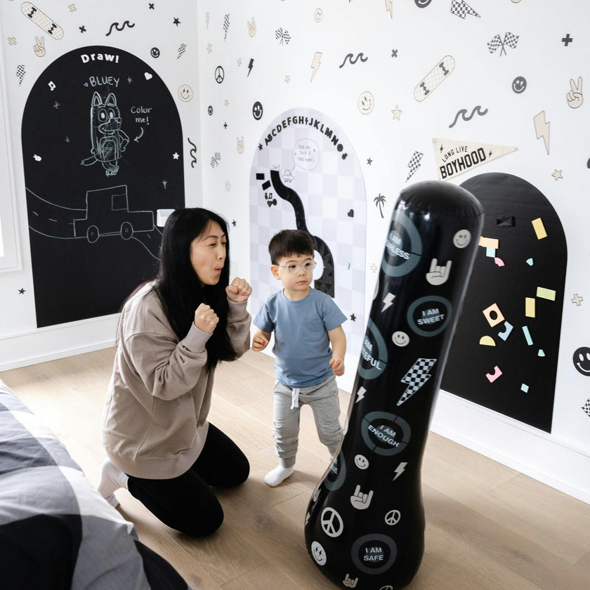 Magic Puncher - Inflatable Punching Bag for Kids with Positive Affirmations