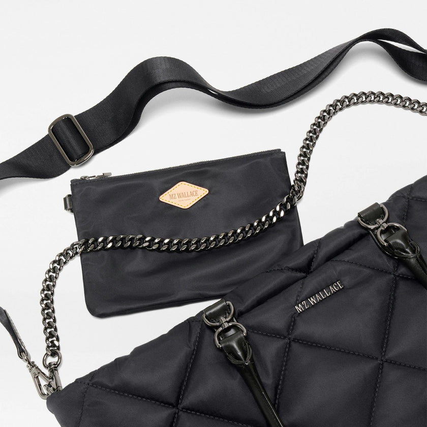 Black Medium Madison E/W Tote