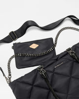 Black Medium Madison E/W Tote
