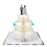 Wedding Cake Honeycomb Card