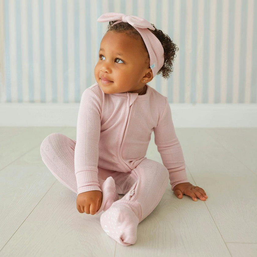 Icing Pink Pointelle Convertible One Piece