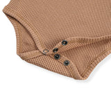 Tawny Rose Waffle Long Sleeve One Piece