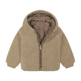 Teddy Bomber - Light Brown/Leopard