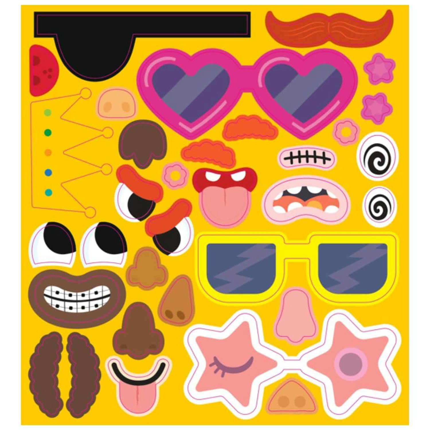 Silicone Sticker Book: Silly Faces