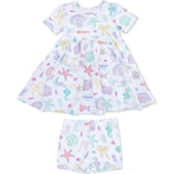 Beach Days - Twirly Dress with Cartwheel Short