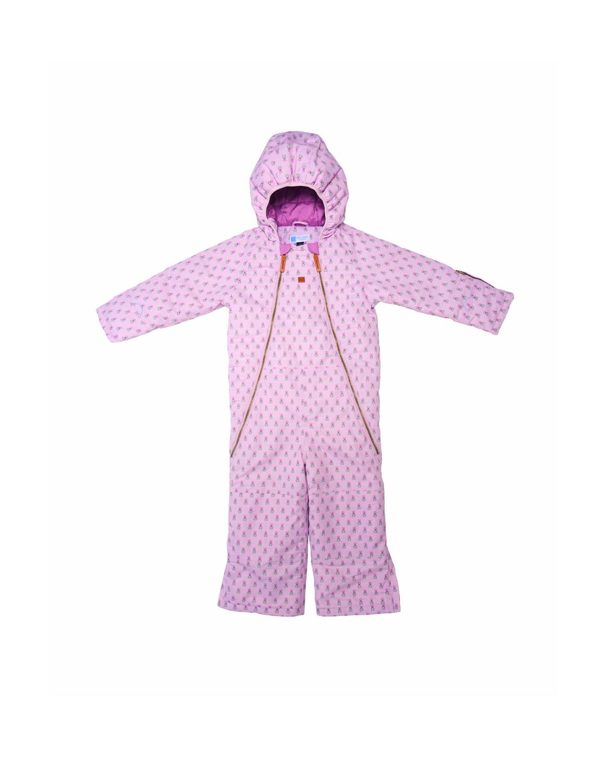 Kids Snowsuit in Pink Marigold