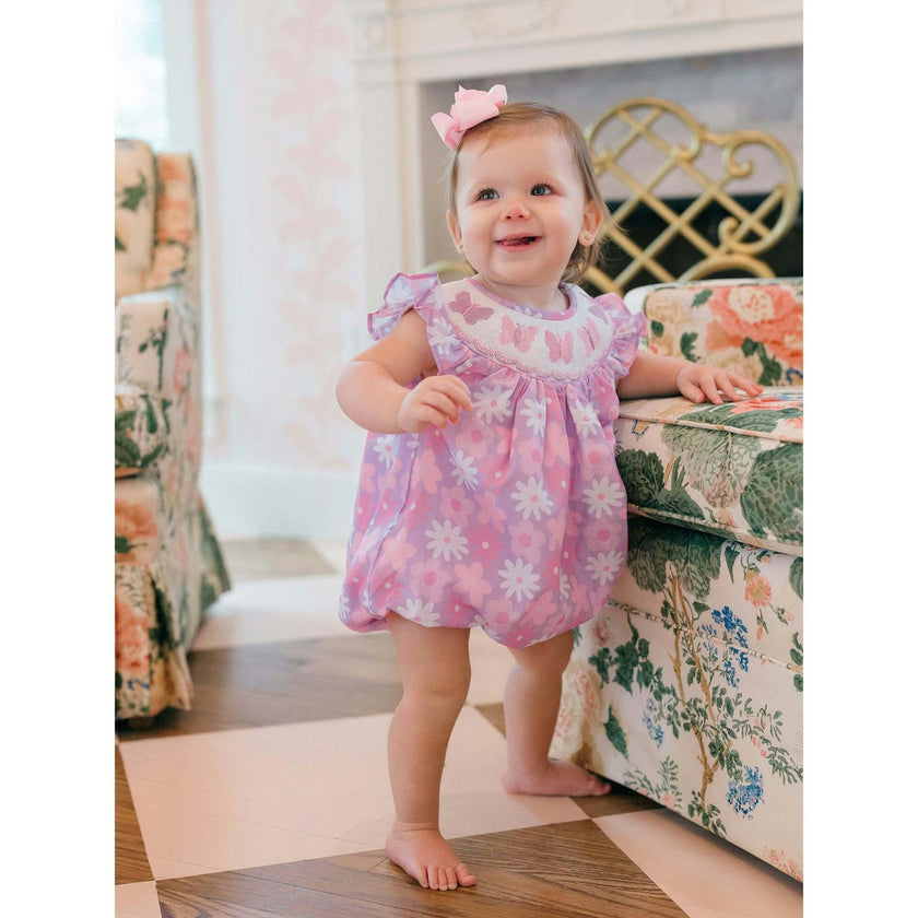 Lucy Butterfly Smocked Bubble (FINAL SALE)