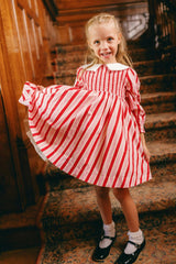 Mini Hawthorn Dress in Candy Cane Stripe