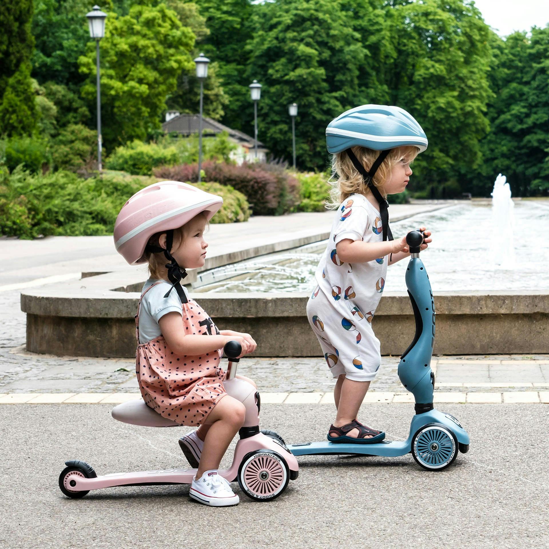 HighwayKick 1 Scooter and Ride On Toy Rose