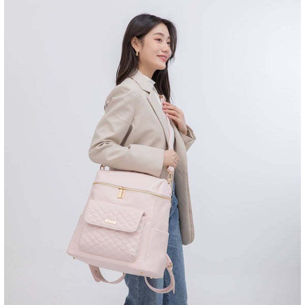 Monaco Diaper Bag | Pastel Pink