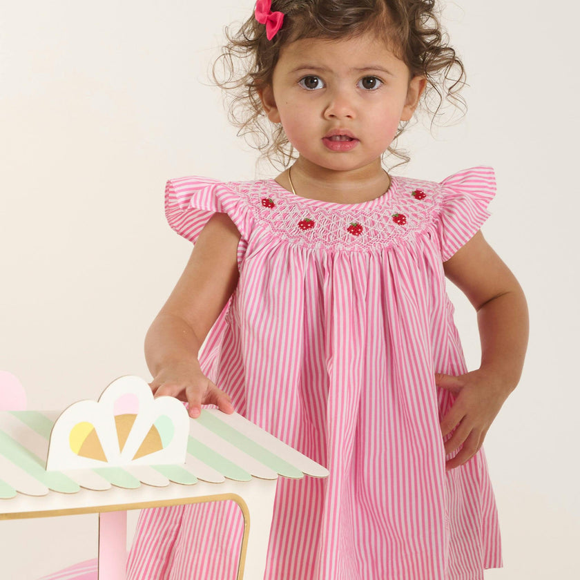 Hand-Smocked Baby Dress - Bebe