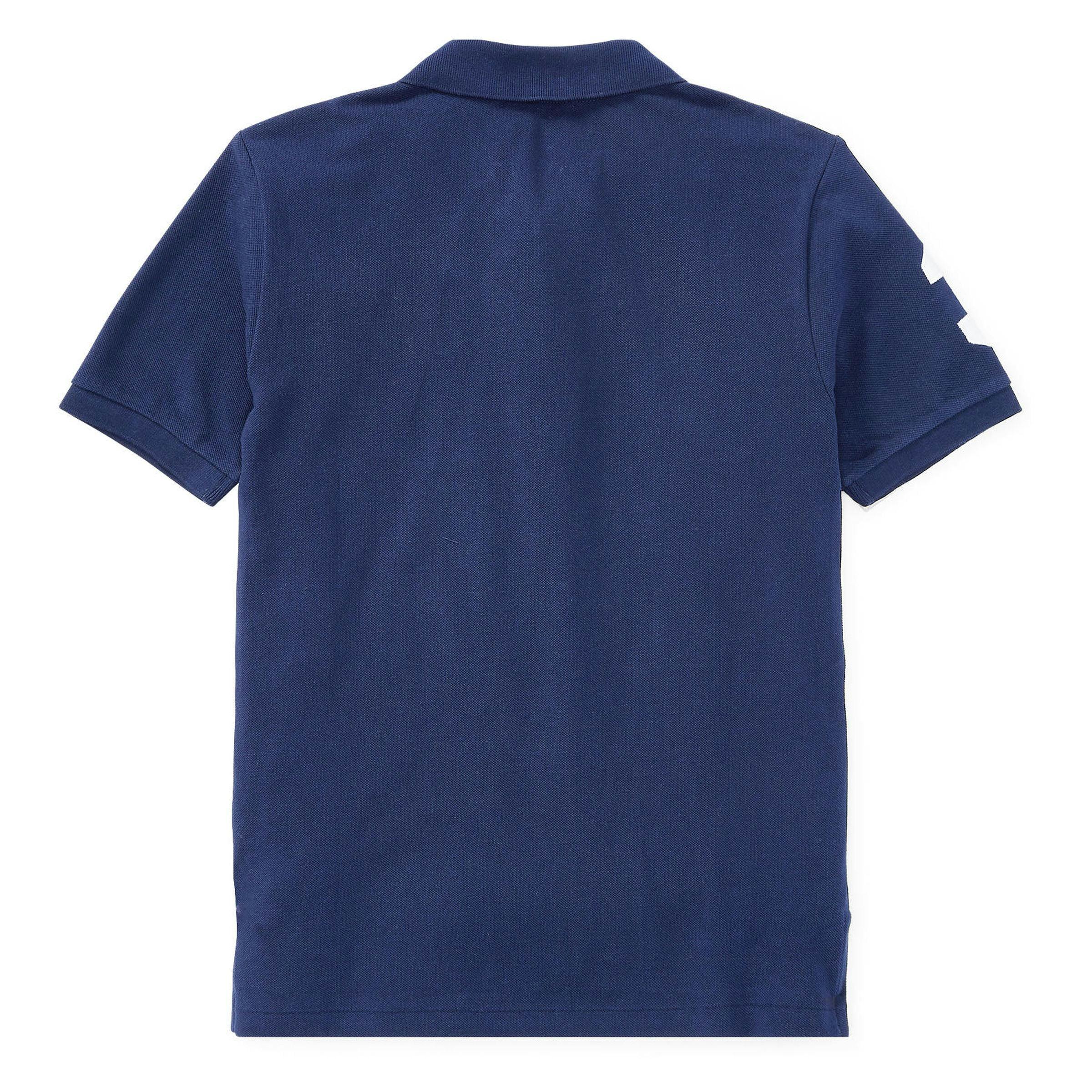 Navy Logo Patch Jr Polo