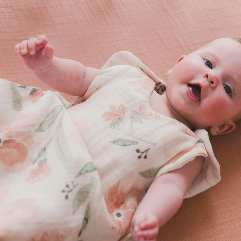 Muslin Fitted Crib Sheet (Copper)