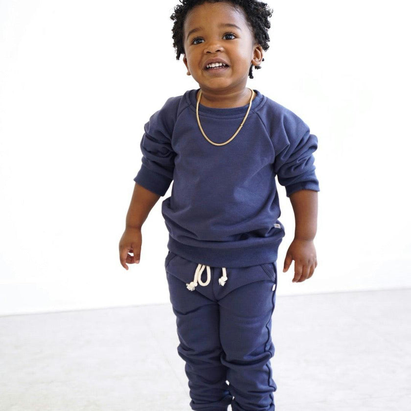 Terry Jogger Sweatpant, Indigo Blue