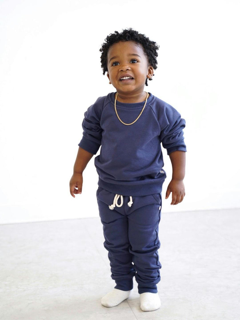 Terry Jogger Sweatpant, Indigo Blue