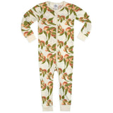 Peaches Organic Cotton Zipper Pajama