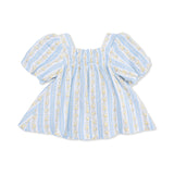 Odalys Floral Stripe - Puff Sleeve Baby Doll Dress and Bloomer