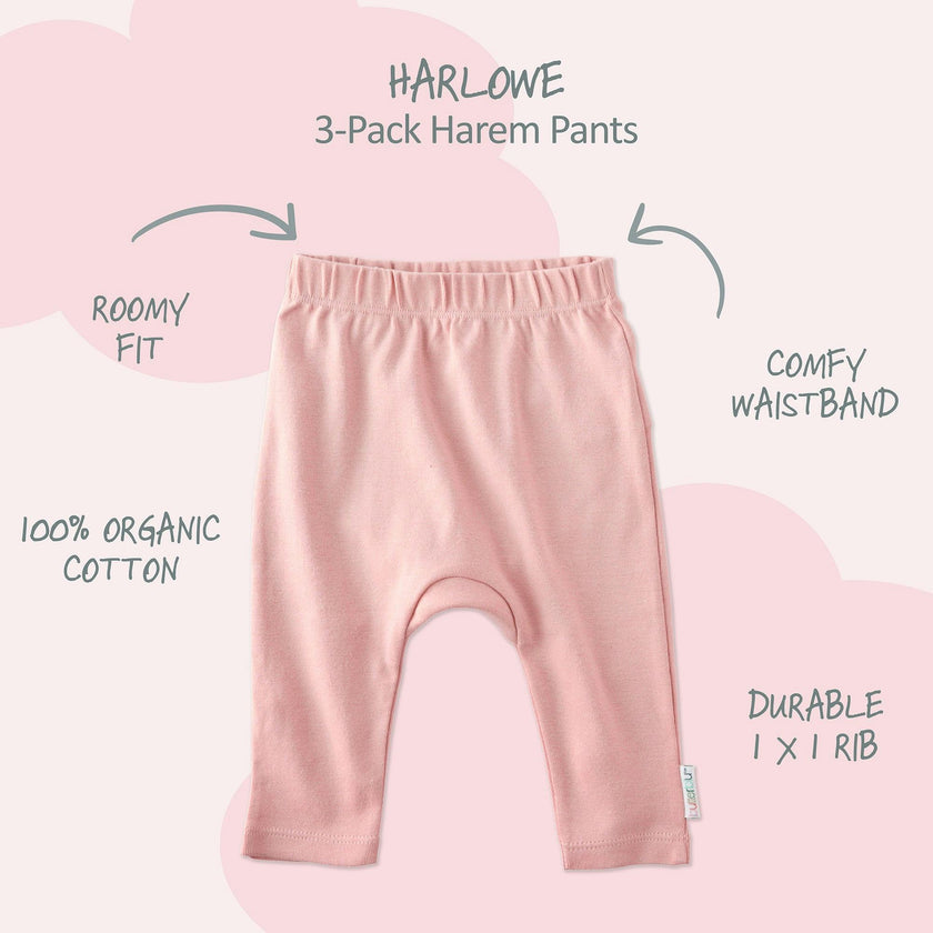 HARLOWE 3-Pack Harem Baby Pants
