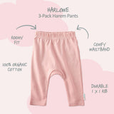 HARLOWE 3-Pack Harem Baby Pants