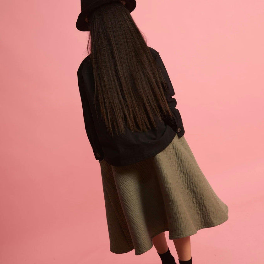 Dune Circle Skirt Dark Green