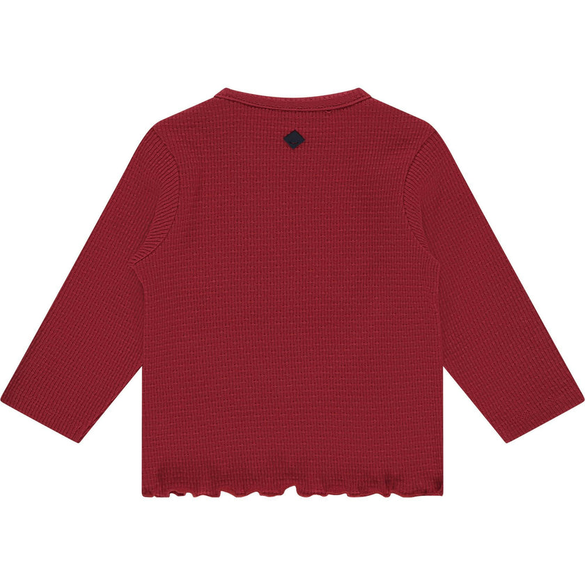 Textured Heart Embellished Long Sleeve