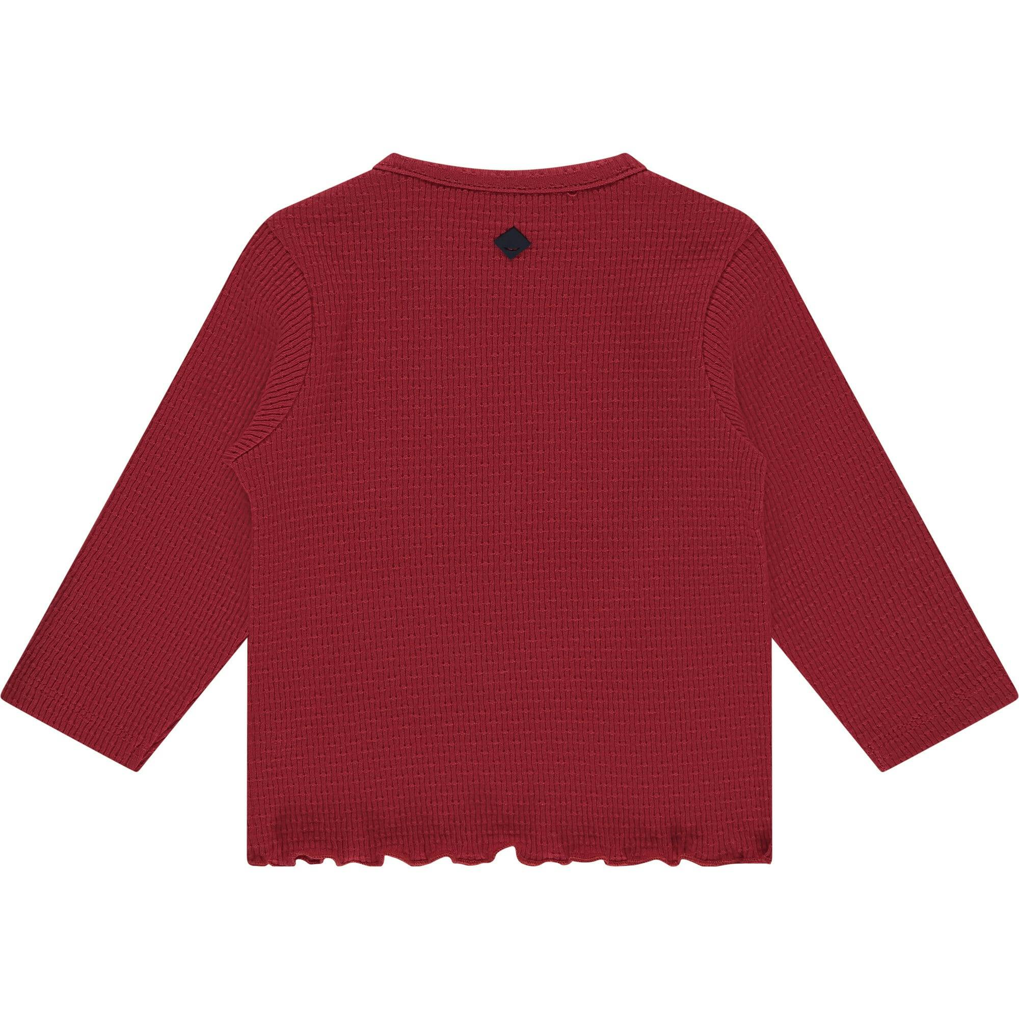 Textured Heart Embellished Long Sleeve
