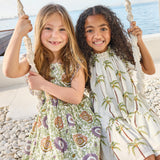Girls Elsie Dress - Lilac Lisbon Floral
