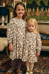 Charlotte Dress in Harvest Toile