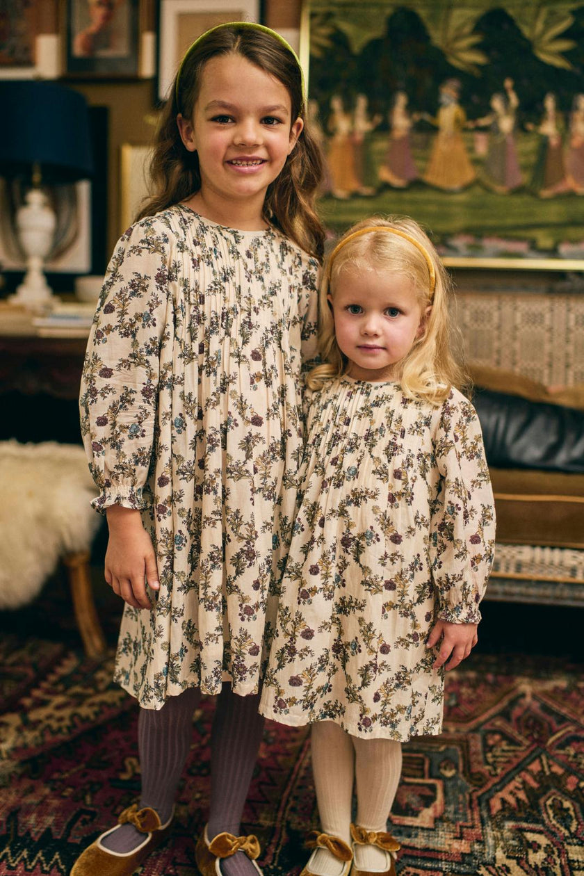Charlotte Dress in Harvest Toile