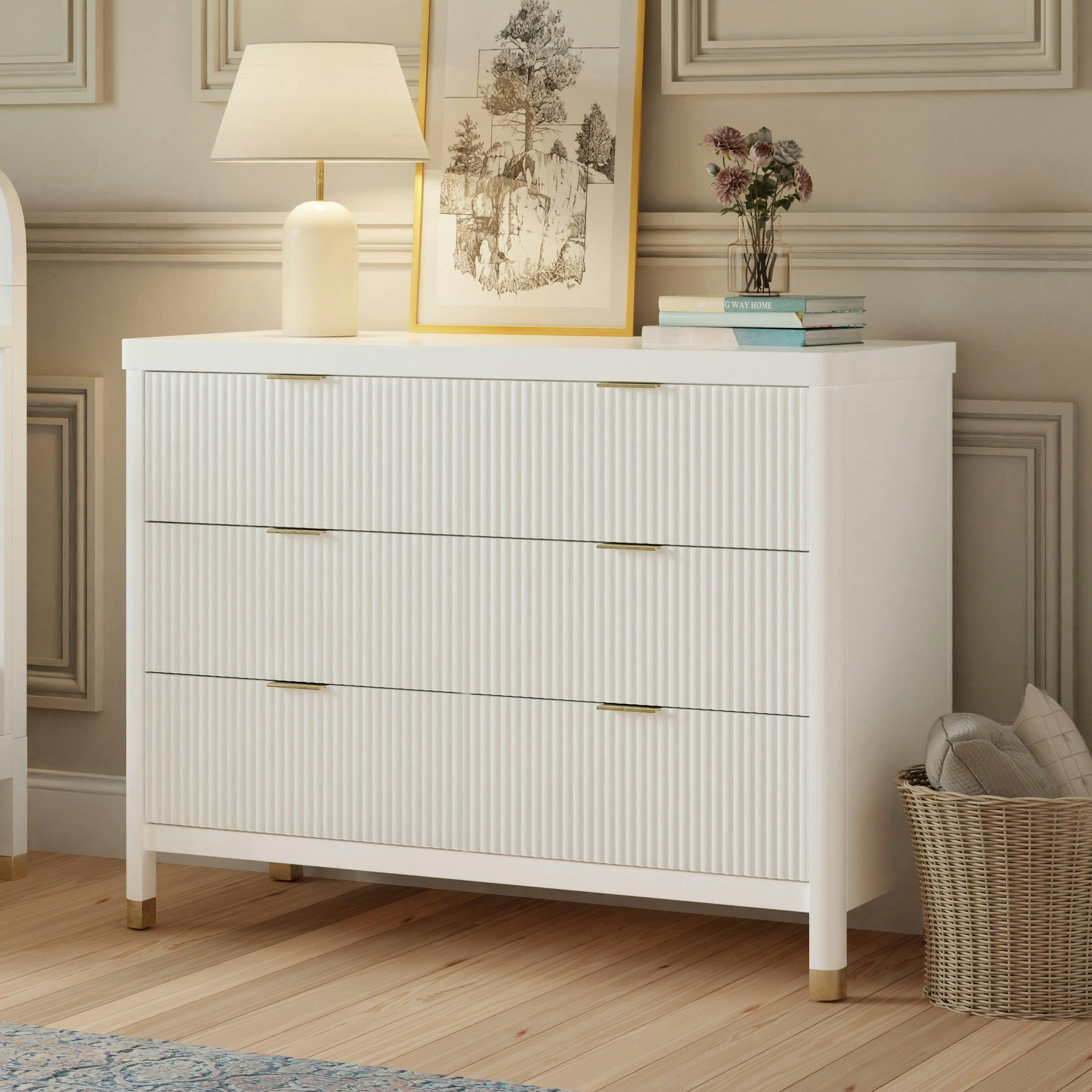 Namesake Brimsley Tambour 6-Drawer Assembled Dresser (46