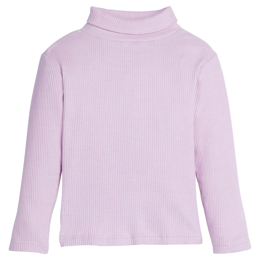 Stretchy Ribbed Long Sleeve Turtleneck Sweatshirt