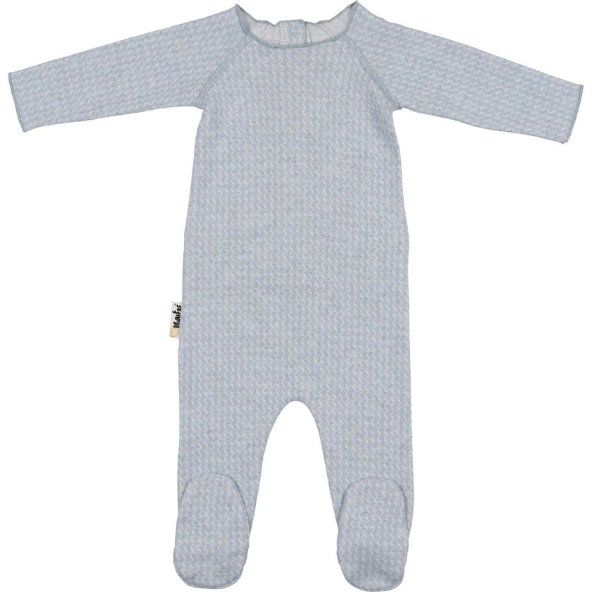 Wave Stripe Footie