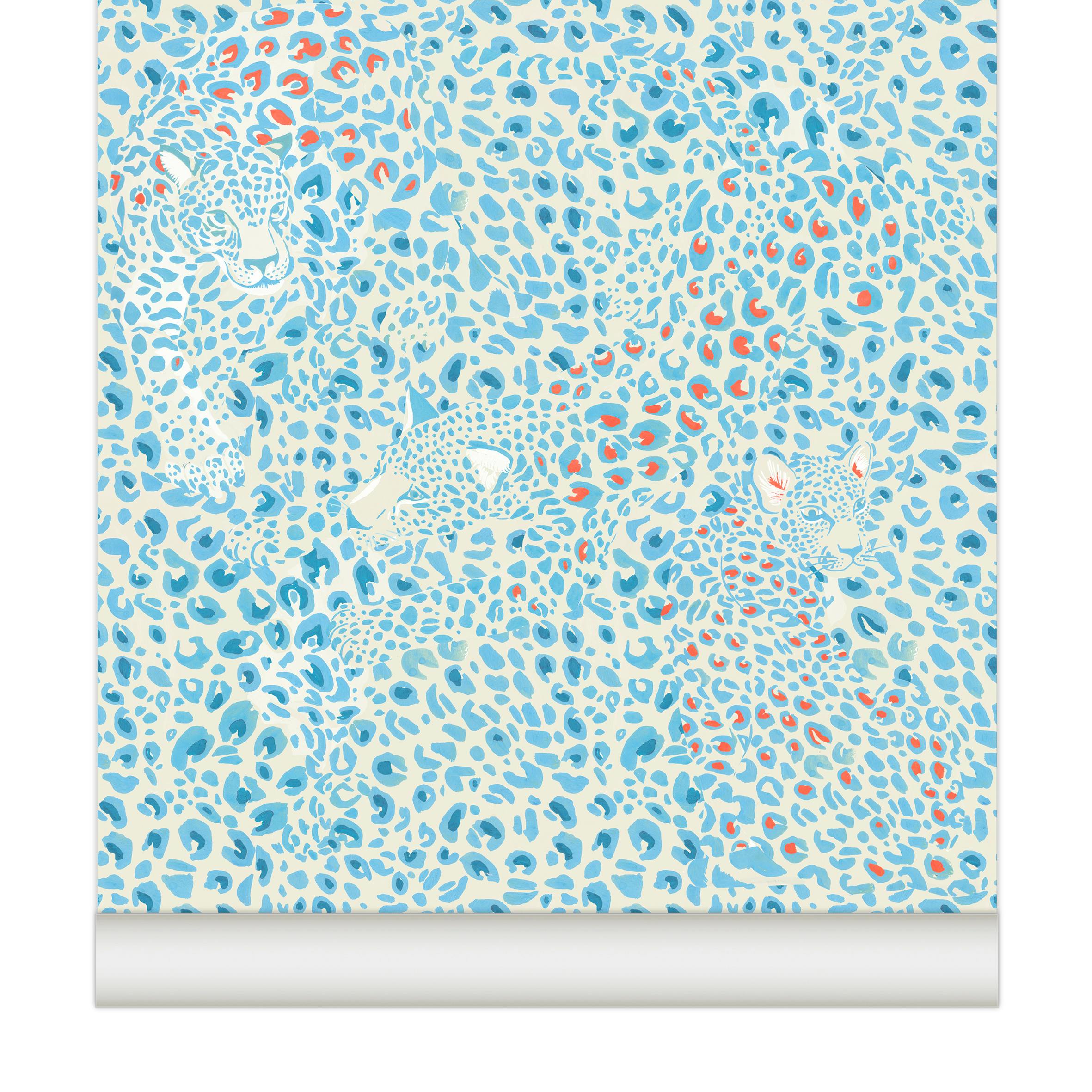 Papier peint CHEETAH coloris Ice