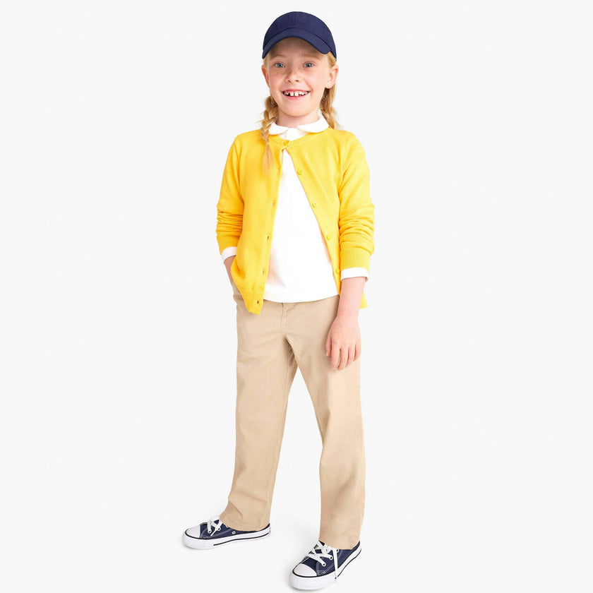 Kids stretch chino elastic-back pant