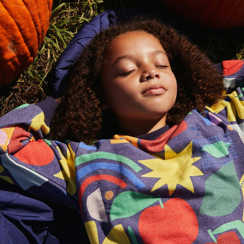 Recycled Cotton Pattern Kid Sweatshirt