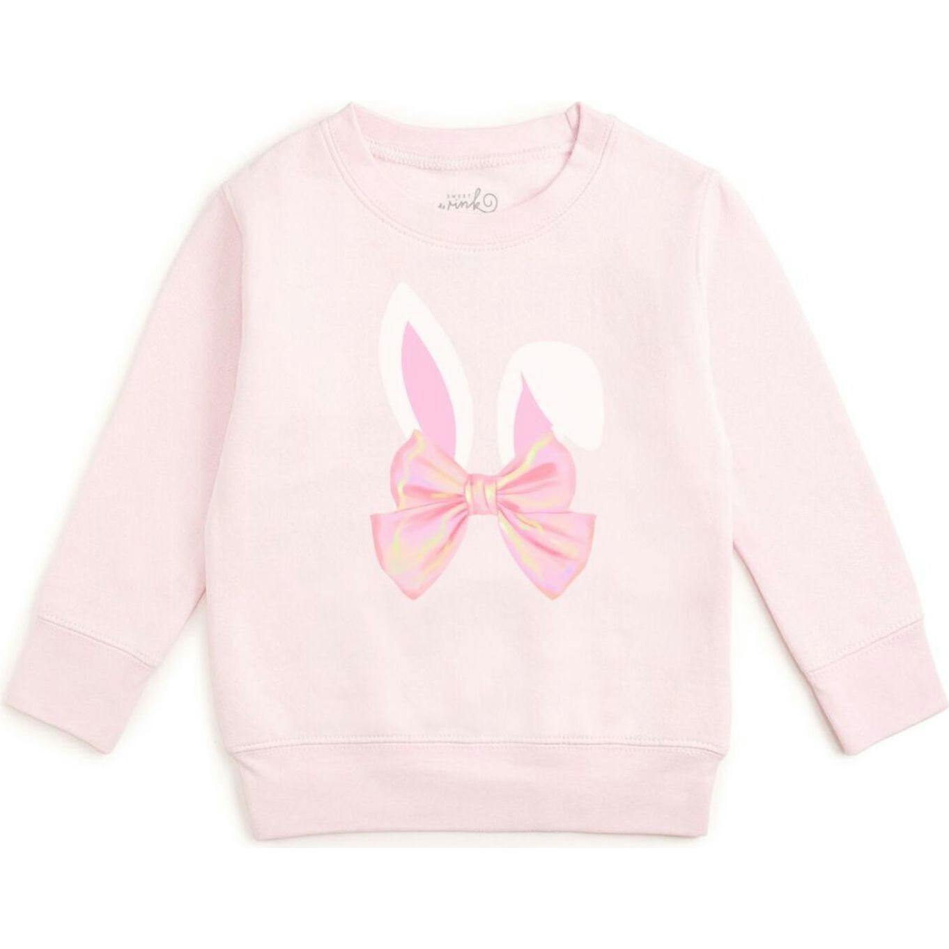 Bunny Bow Easter Sweatshirt - Ballet