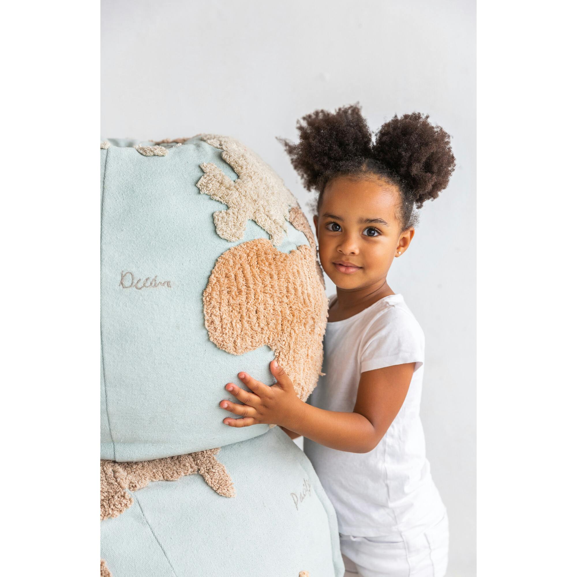 World Map Pouffe