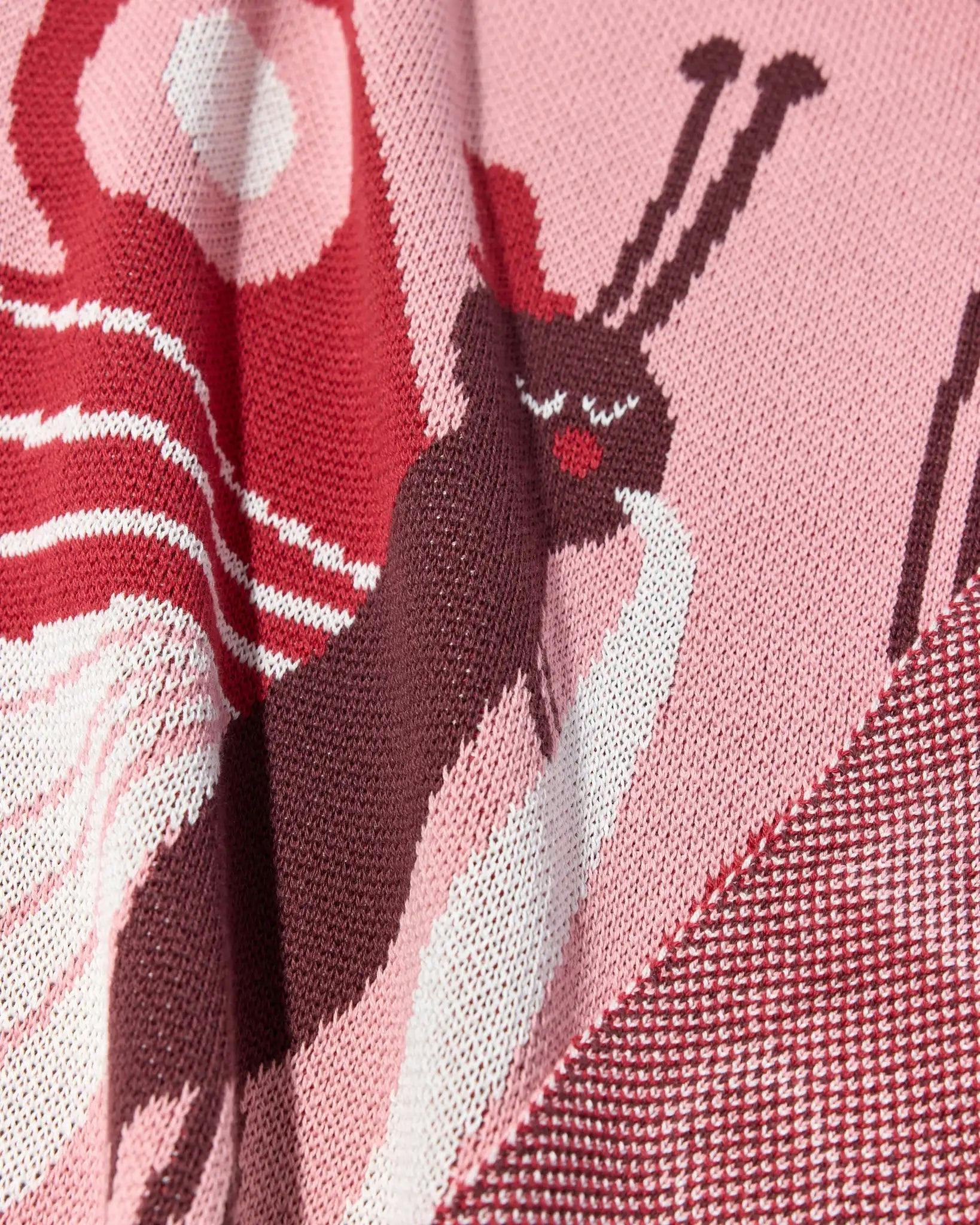 Bug Band Knit Mini Blanket
