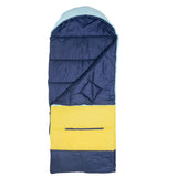 Sleep-N-Pack™ – Big Kid Size | Color Block Cali Teal, Buttercup Yellow & Navy Blue