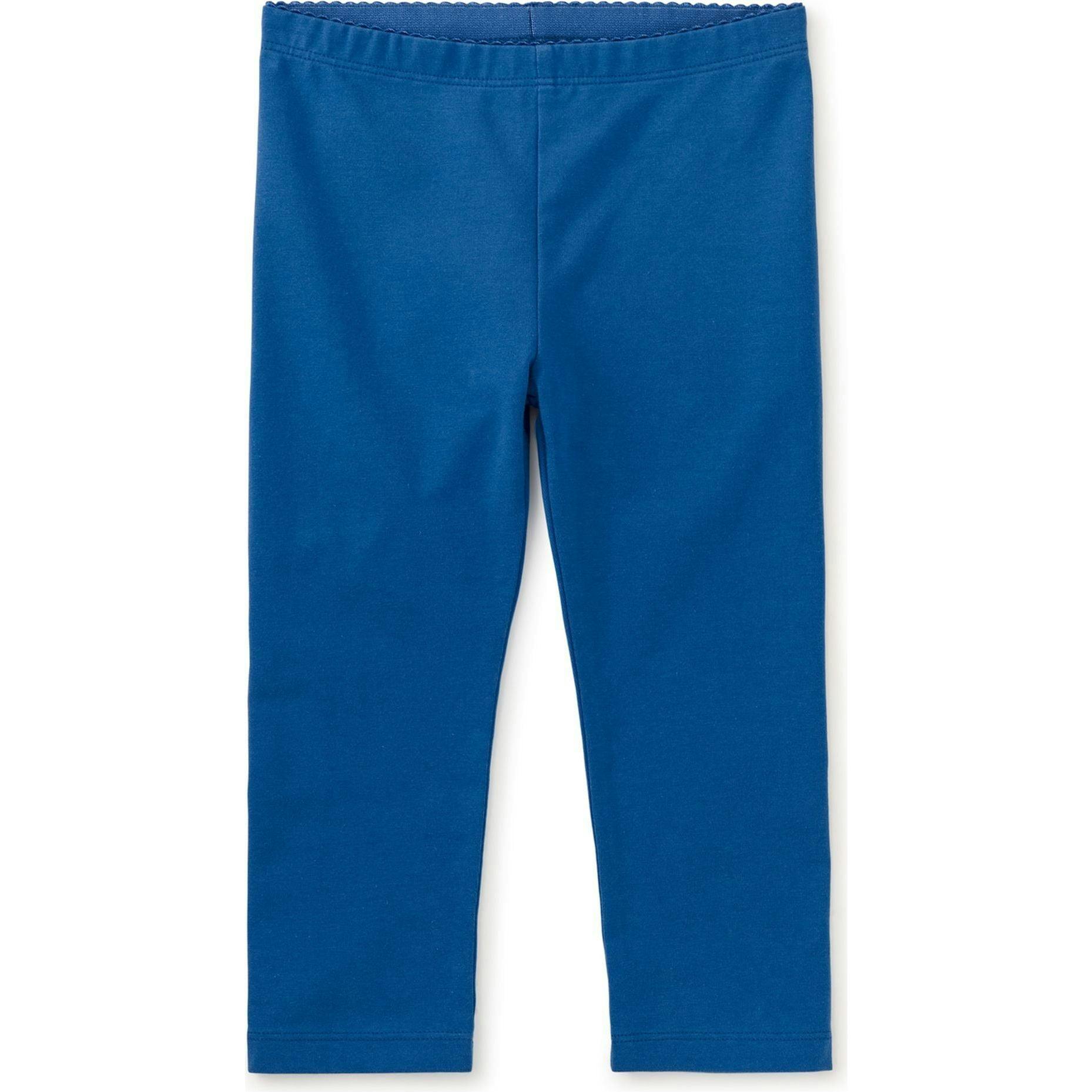 Solid Capri Leggings, Blue