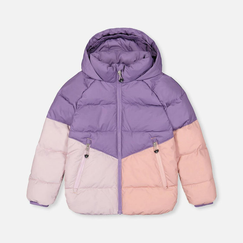 Color-Block Winter Jacket Violet