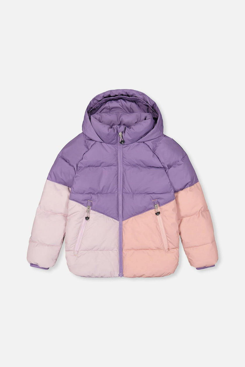 Color-Block Winter Jacket Violet