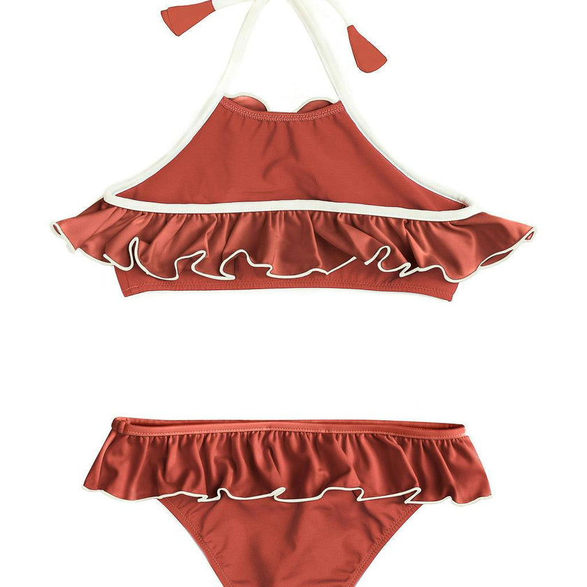 Leila Bikini Terracotta And Ivory